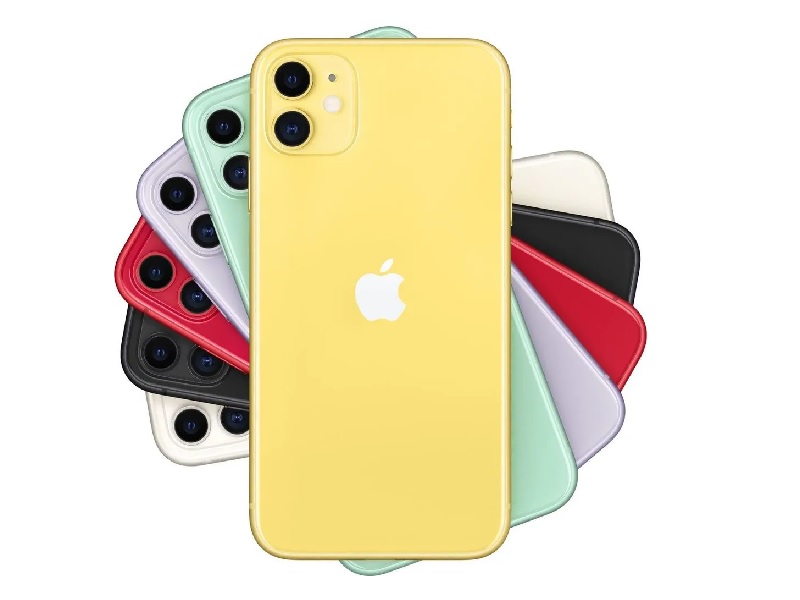 Смартфон Apple iPhone 11 128 ГБ, желтый, Slimbox