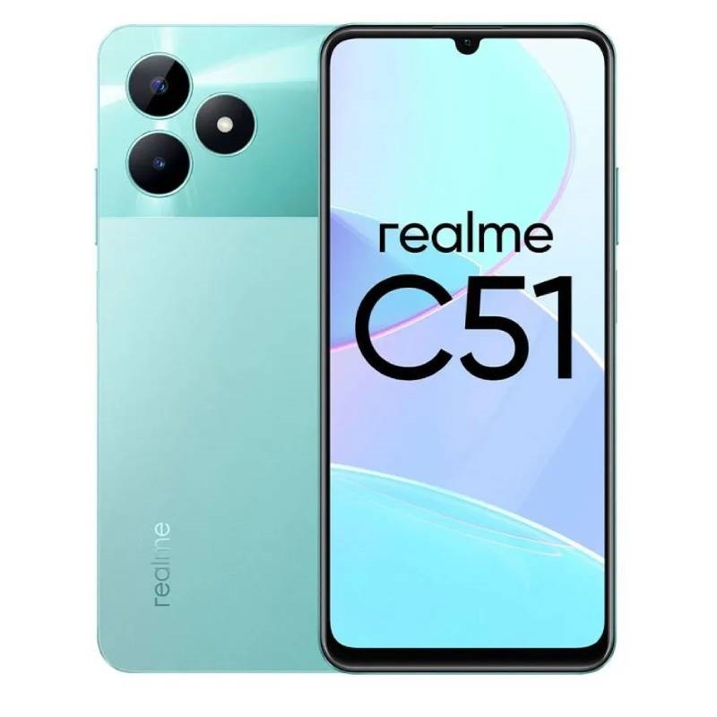 Смартфон realme C51 4/128 ГБ, бирюзовый