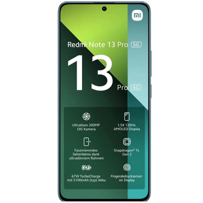 Смартфон Xiaomi Redmi Note 13 Pro 5G, 8/256 Gb, Ocean Teal