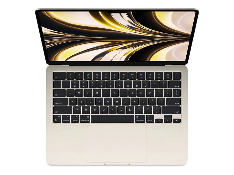 13.6" Ноутбук Apple MacBook Air 13 2022 2560x1664, Apple M2, RAM 8 ГБ, SSD 256 ГБ, Apple graphics 8-core, macOS, MLY13, сияющая звезда, русская раскладка