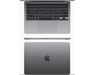 13.6" Ноутбук Apple MacBook Air 13 2022 2560x1664, Apple M2, RAM 8 ГБ, SSD 256 ГБ, Apple graphics 8-core, macOS, MLXW3, серый космос, русская раскладка