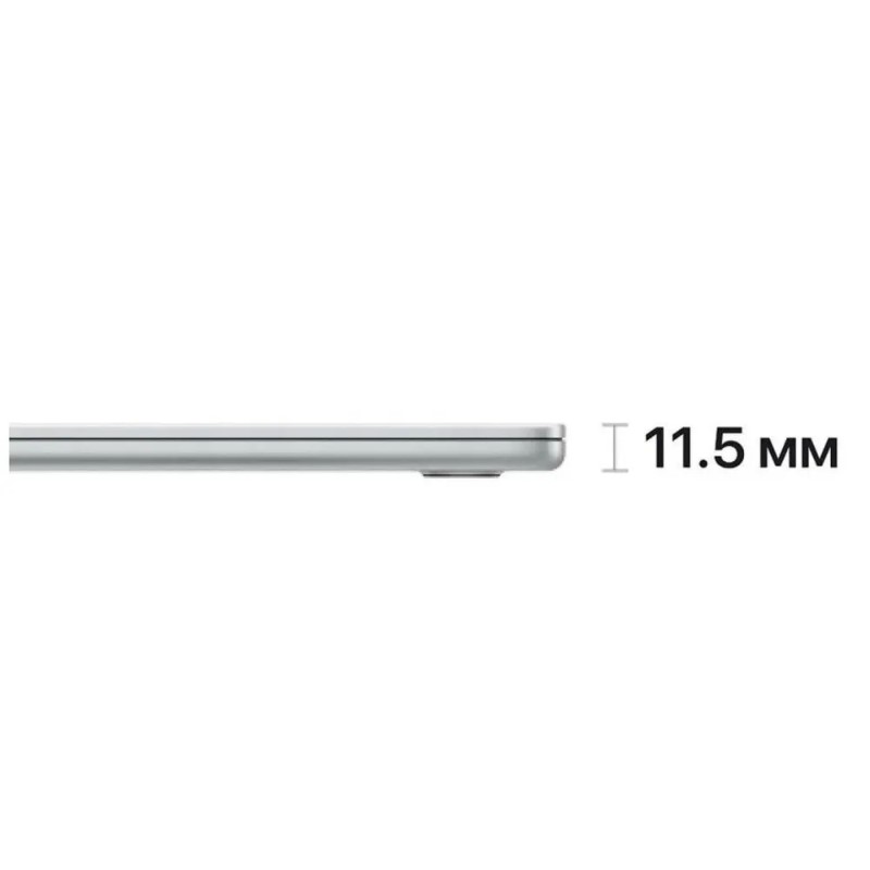 Ноутбук Apple MacBook Air 15 (2023), M2, 8/256Gb, SSD, (MQKR3), Silver