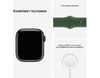 Умные часы Apple Watch Series 7, 41 мм, регулируемый, GPS, Aluminium Case, зеленый клевер