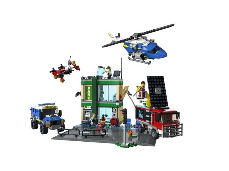 Конструктор LEGO City 60317 Полицейская погоня в банке, 915 дет.