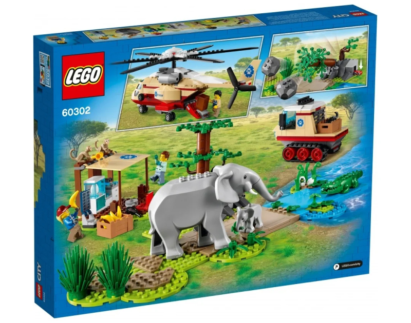 Конструктор LEGO City Wildlife 60302 Операция по спасению зверей