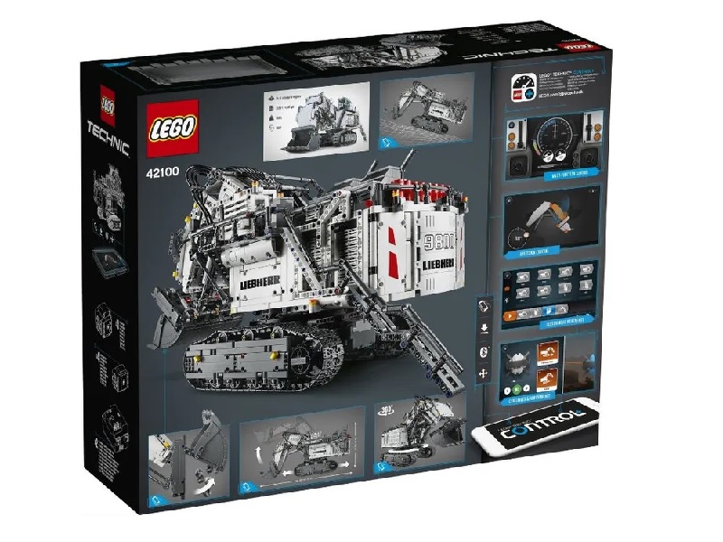 Конструктор LEGO Technic 42100 Экскаватор Liebherr R 9800