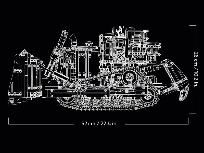 Конструктор LEGO Technic 42131 Бульдозер Cat D11 на пульте управления