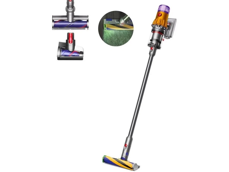 Пылесос Dyson V12 Detect slim absolute (SV30), yellow/nickel