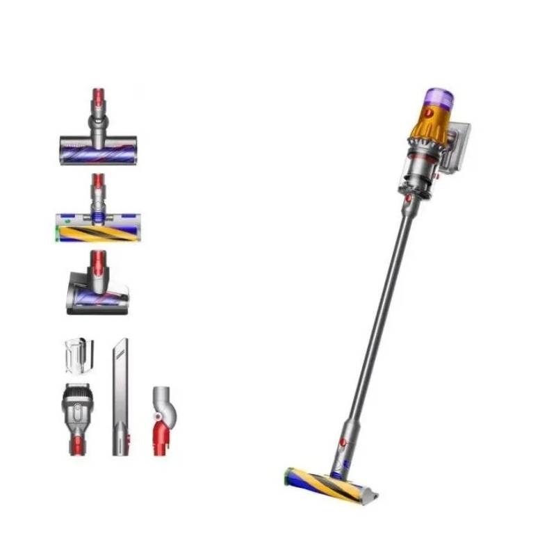 Вертикальный пылесос Dyson V12 Detect slim absolute (SV30),Yellow/Nickel