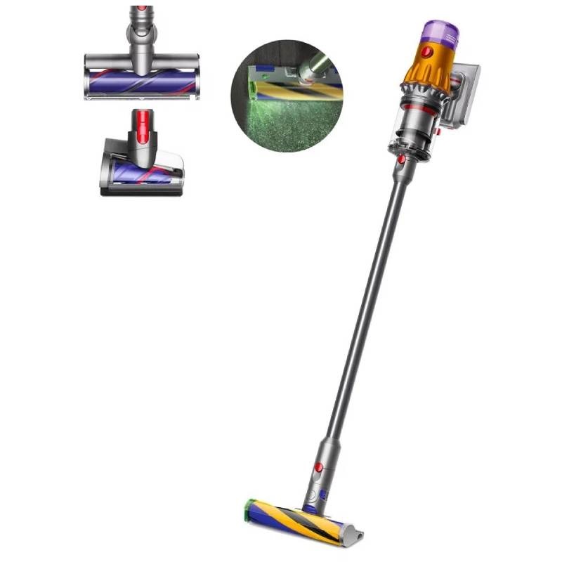 Вертикальный пылесос Dyson V12 Detect slim absolute (SV30),Yellow/Nickel