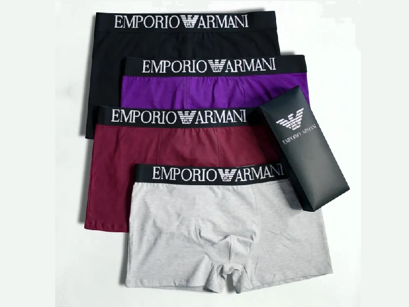 Комплект трусов боксеры EMPORIO ARMANI UNDERWEAR Classic, 4 шт L, арт. armani11.6.2.1L