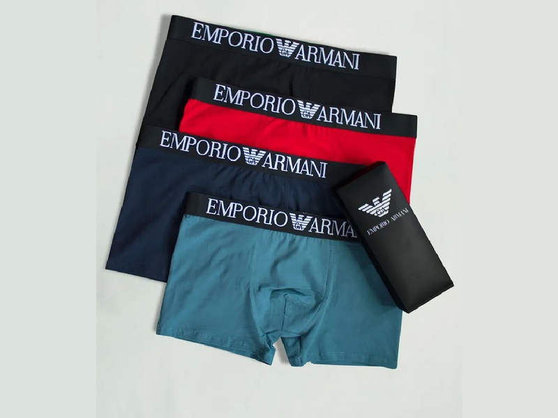 Комплект трусов боксеры EMPORIO ARMANI UNDERWEAR Classic, 4 шт XL, арт. armani11.8.6.3XL