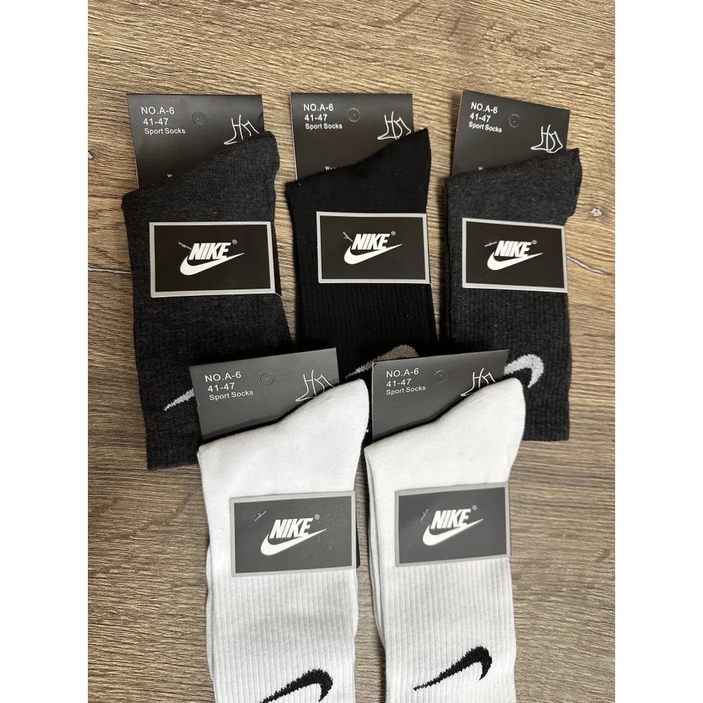 Комплект носков мужских Nike, 5 шт, NO-A-6, Black