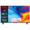 43" Телевизор TCL 43P635 2022 LED, HDR, черный