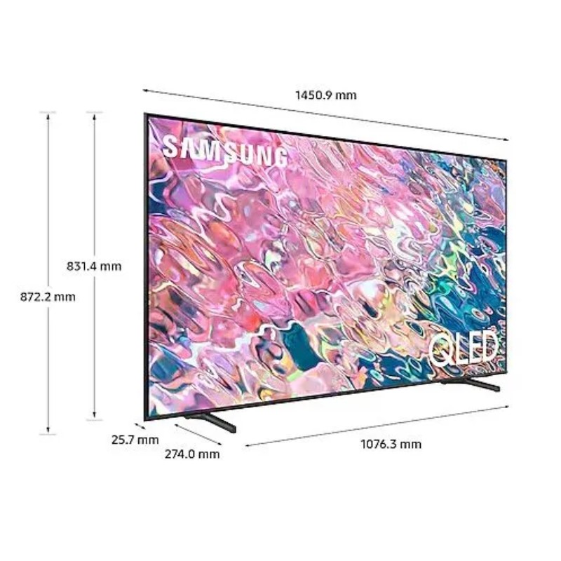 65"Телевизор QLED Samsung QE65Q60BAUCCE, Black