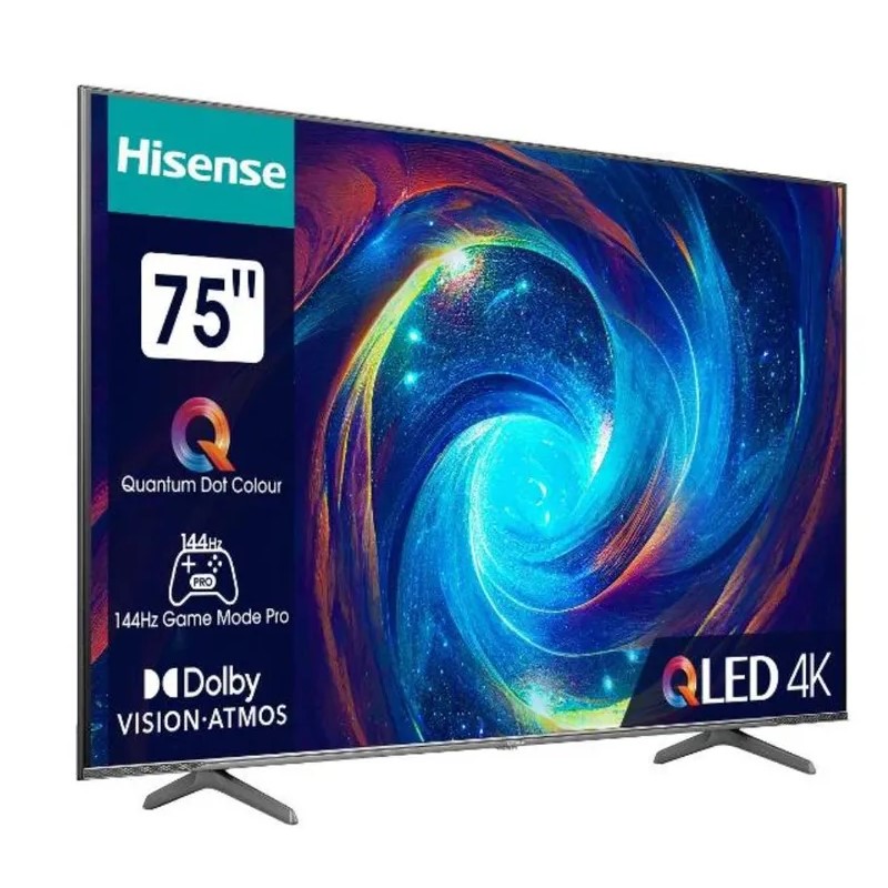 75" Телевизор 4K UHD Hisense QLED 75E7KQ Pro, Black