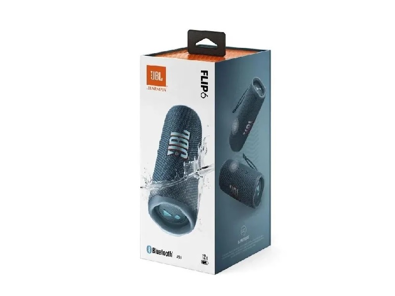 Портативная акустика JBL Flip 6, 30 Вт, синий