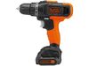 Аккумуляторная дрель-шуруповерт Black+Decker BCD7122CK (10.8В, 26Нм, 2х1.5Ач) + Кейс