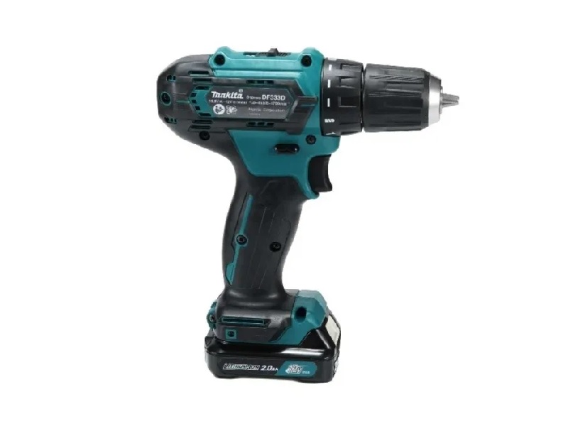 Дрель-шуруповерт аккумуляторная Makita DF333DWYE4, 30Нм, 12В