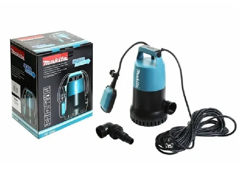 Дренажный насос для чистой воды Makita PF0300 (300 Вт,7 м, 140 л/мин)