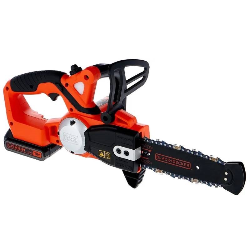 Аккумуляторная цепная пила Black+Decker GKC1820L20 (18В, 2Ач, 20см)