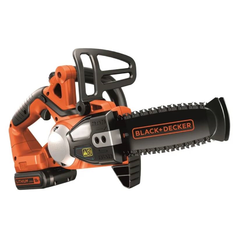 Аккумуляторная цепная пила Black+Decker GKC1820L20 (18В, 2Ач, 20см)