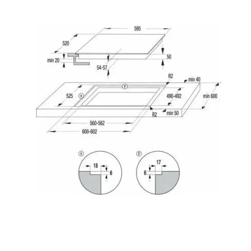 Электрическая варочная панель Gorenje ECT641BCSC, Black